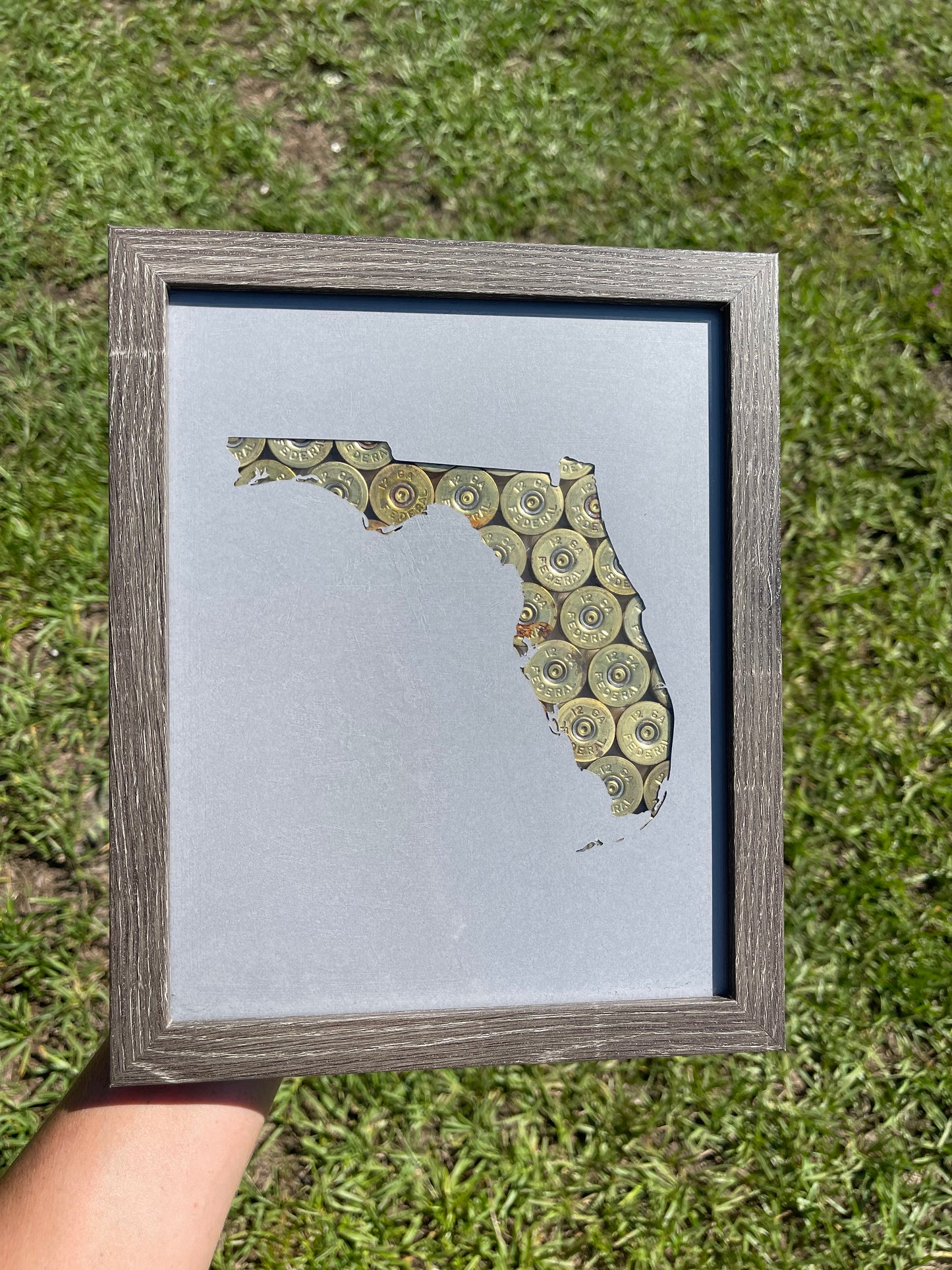 Florida Outline Shotgun Shell Frame