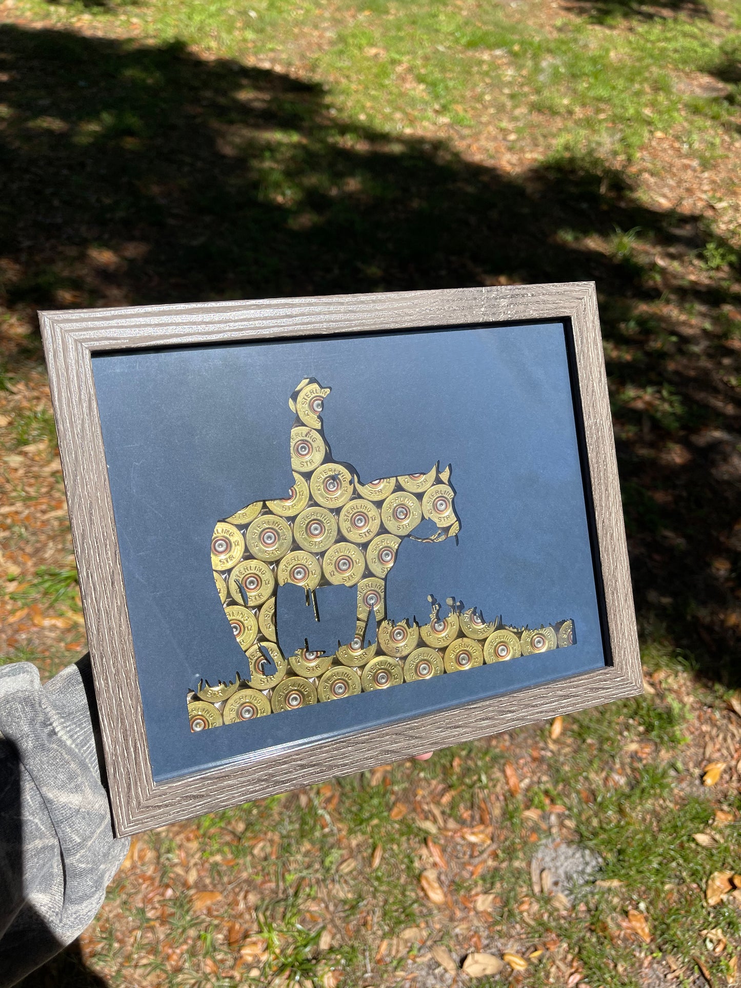 Cowboy On A Horse Shotgun Shell Frame