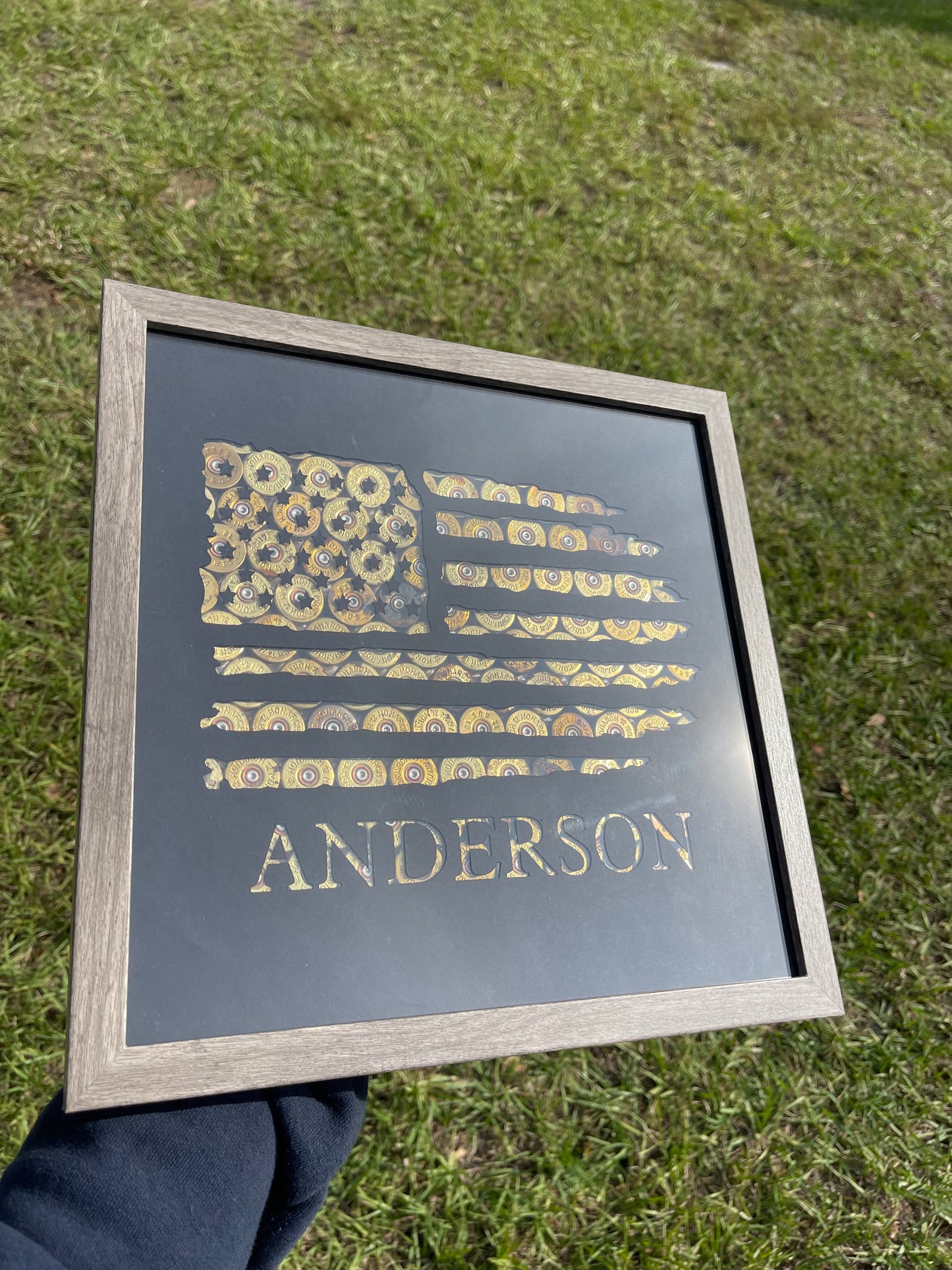 American Flag Shotgun Shell Frame