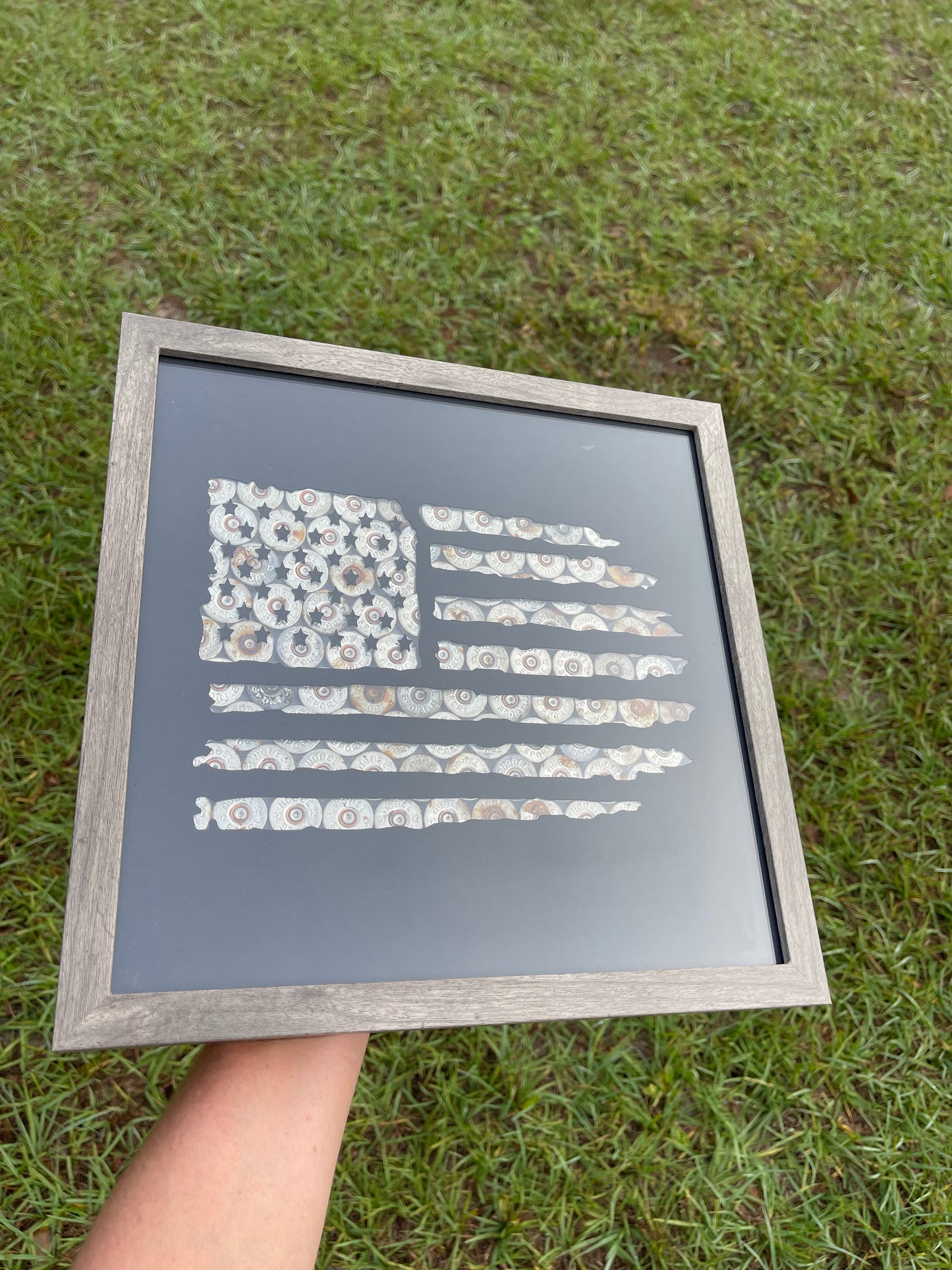 American Flag Shotgun Shell Frame