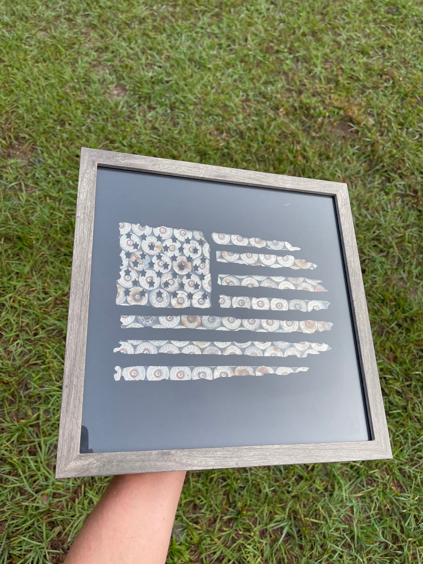 American Flag Shotgun Shell Frame