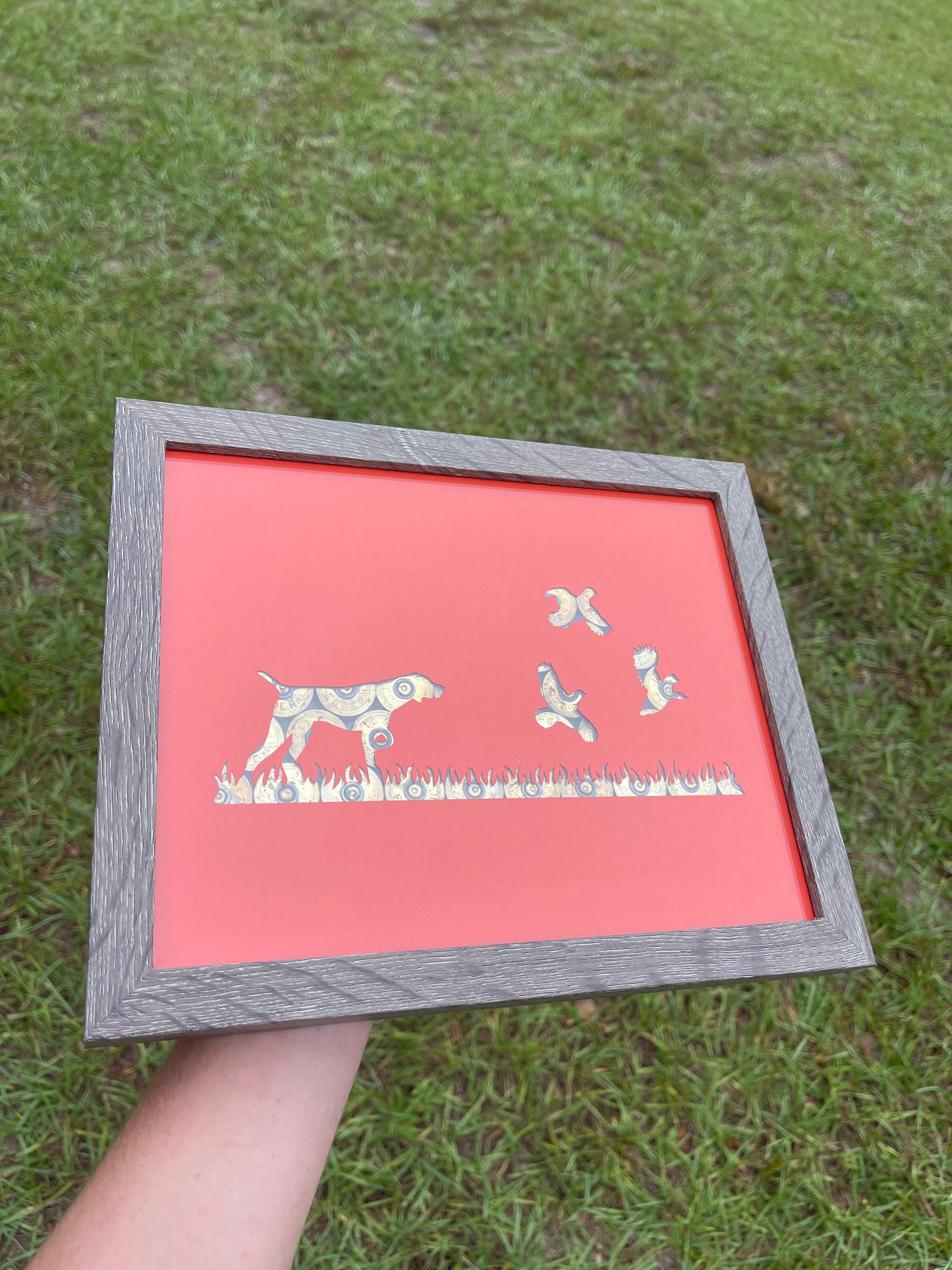 Pointer Bird Dog Shotgun Shell Frame