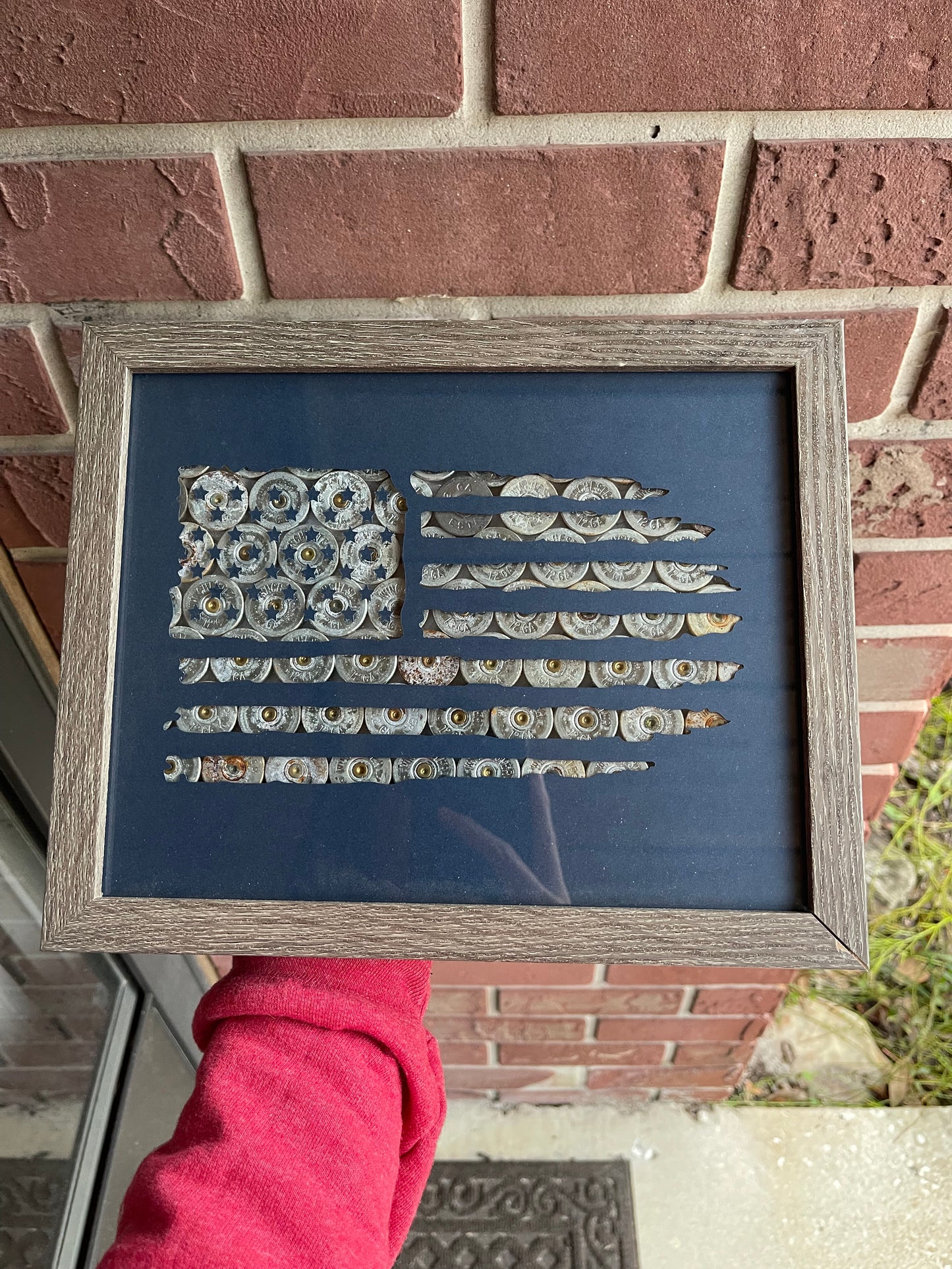 American Flag Shotgun Shell Frame